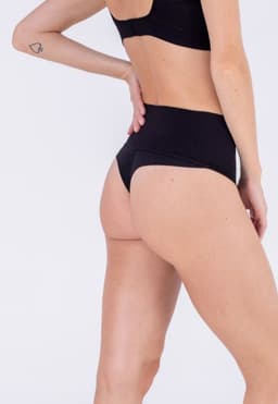 Colaless Cintura Alta Sin costura - Negro 2Rios XL