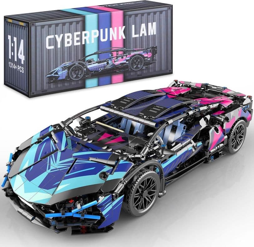 Auto Deportivo Armable cyberpunk