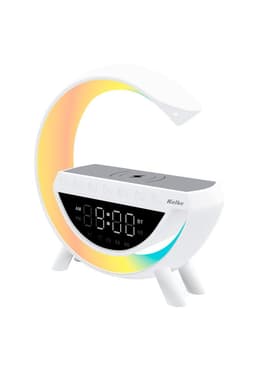 Parlante Inalambrico Bluetooth Kolke 5 en 1 Lampara Cargador Blanco