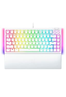 Teclado Gamer Razer Blackwidow V4 75% Switch Orange Mercury Blanco