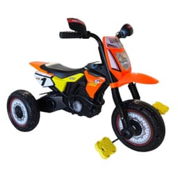 Triciclo Infantil Tipo Moto 3 Ruedas Naranjo