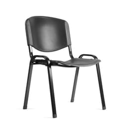 Silla visita ISO polipropileno negro