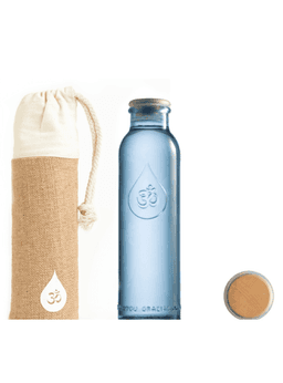 Botella Omwater 500ml Funda 100% canamo Transparente