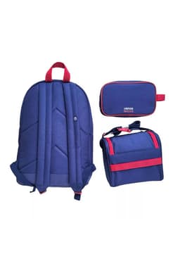 Pack Escolar Universidad De Chile 3 Piezas Original Titanio Azul
