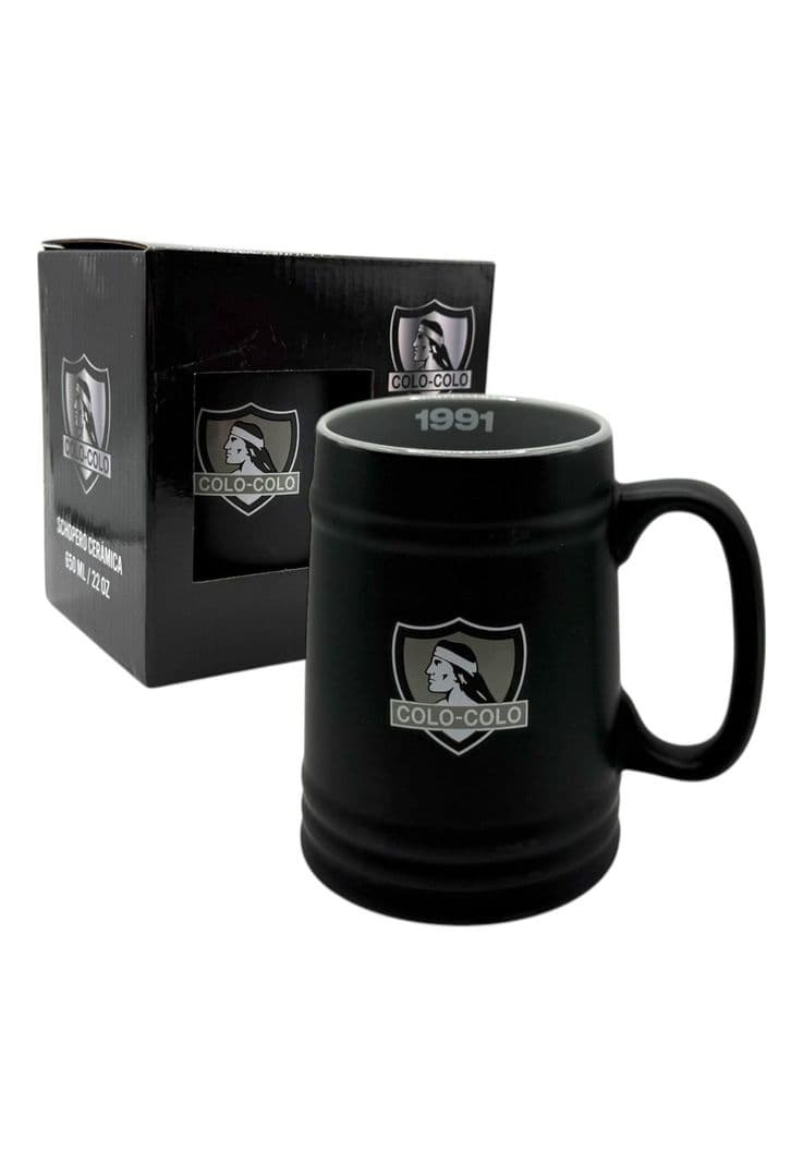 Schopero Ceramica Colo Colo 650 ML Producto Oficial Negro