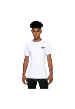 Polera Primera Capa Manga Corta Hombre Nueva Original Umbro Blanco M