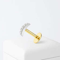 Piercing Oro 18Kt Luna Circones