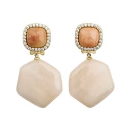 Aros Cornalina Plata