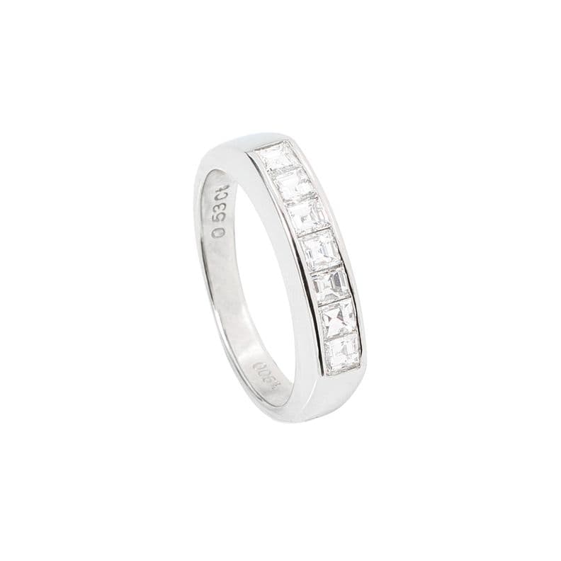 Anillo Princess en Platino Talla 8