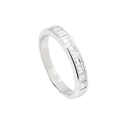 Anillo medio cintillo Platino Talla 17
