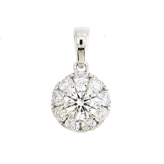 Colgante Sofia Oro Blanco 18 Kilates Diamantes 0.62Ct