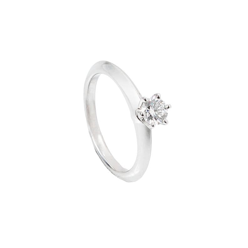 ANILLO SOLITARIO PLATINO 0.25 Talla 6