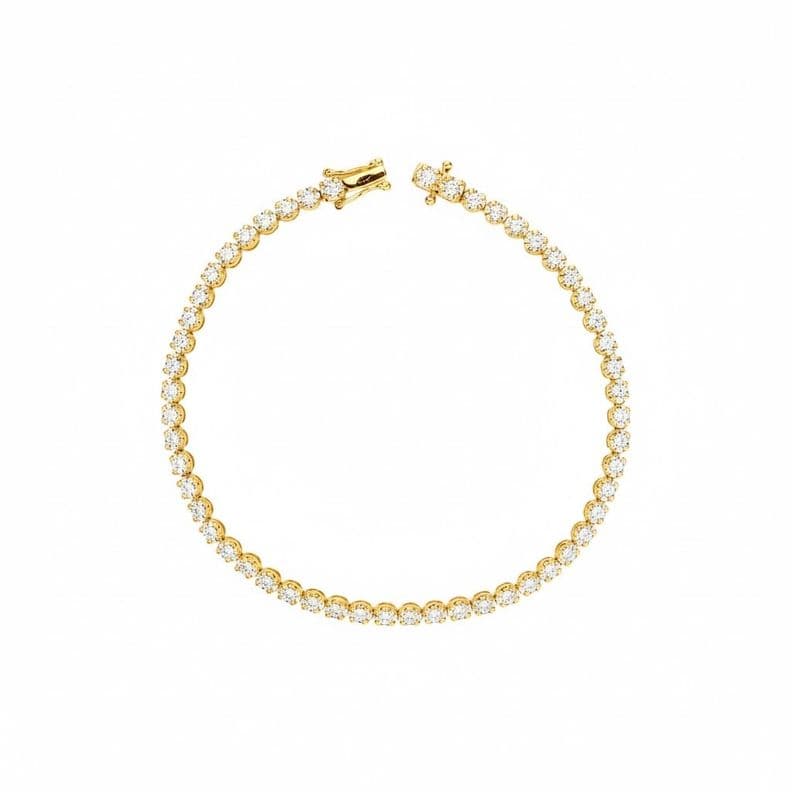 PULSERA TENNIS DIAMANTES ORO AMARILLO 18K