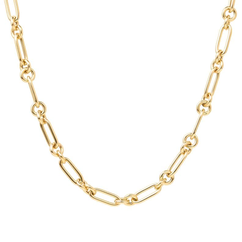 COLLAR DE ORO AMARILLO 18 KTS ESLABONES 40cm
