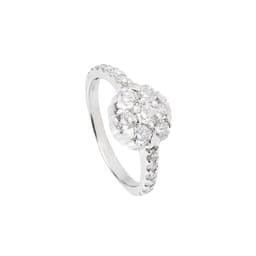 Anillo Flor Sofia Platino Talla 9