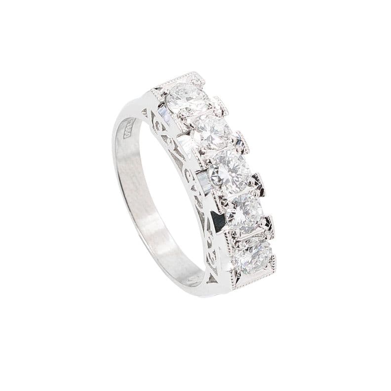 Anillo Medio cintillo Ingles talla 11