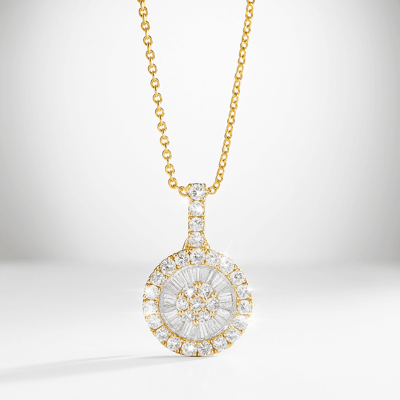 Collar Oro Sophia Baguette Y Brillantes