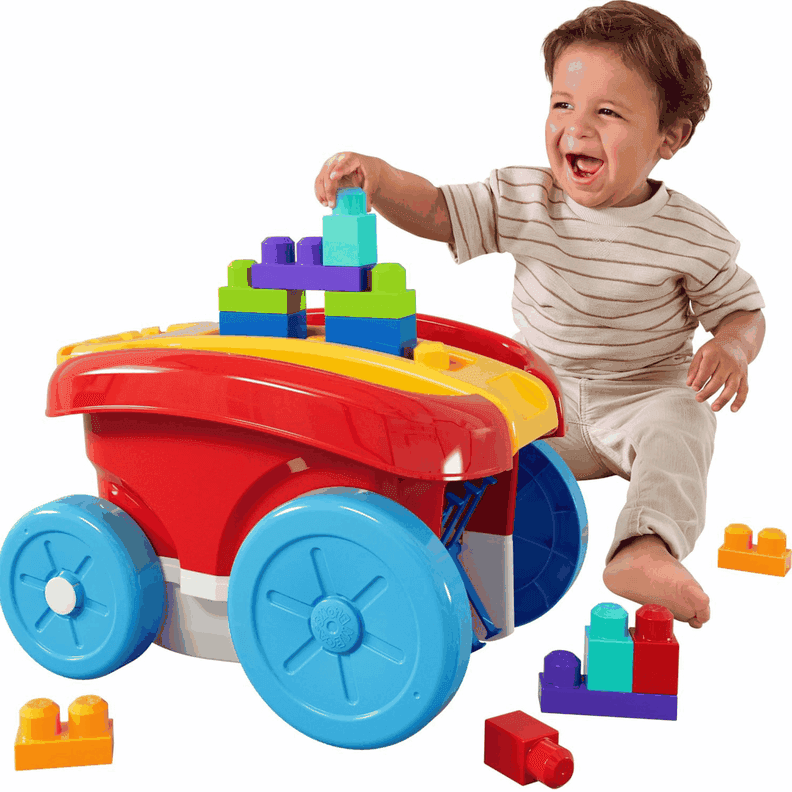 Mega Bloks Vagon Para Recoger Bloques 1-2 Anos