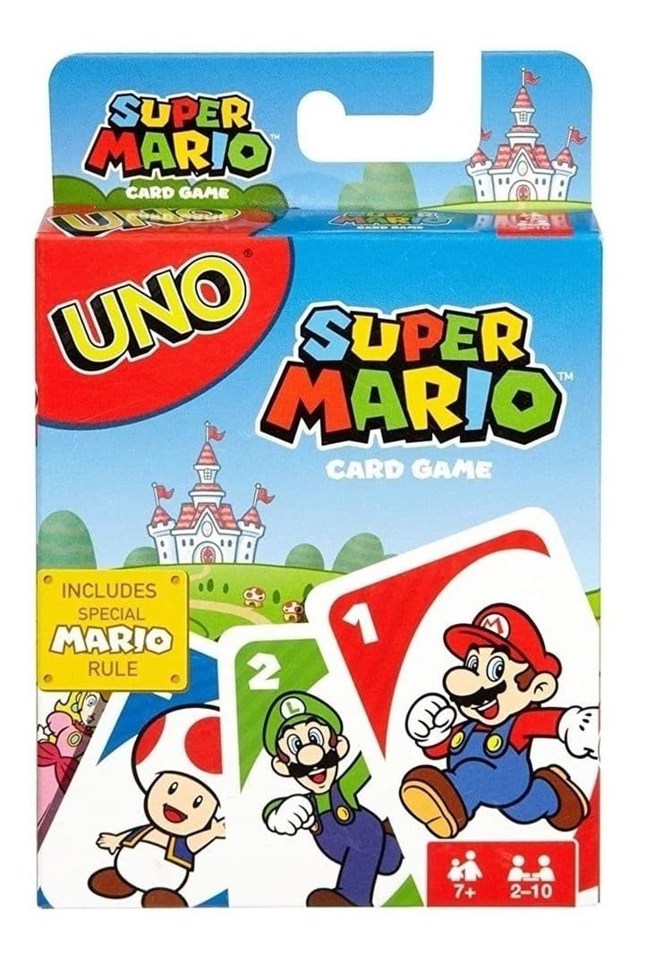 Juego De Carta Uno Super Mario Mattel Drd00 Azul
