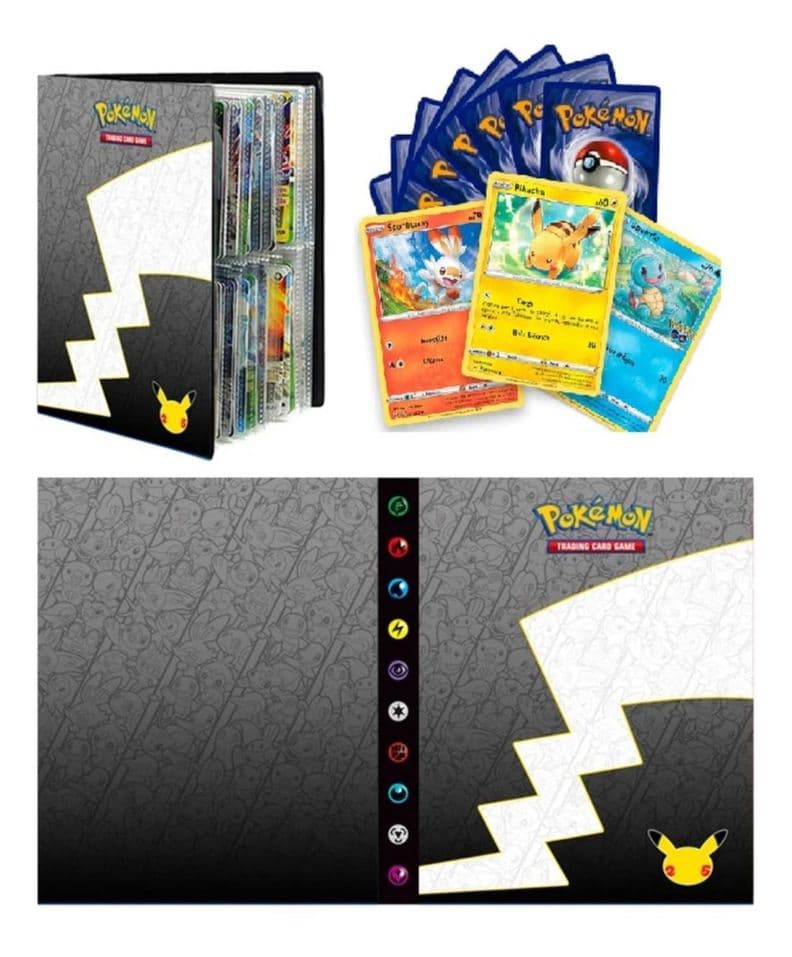 Album Cartas Pokemon 160 + 100 Cartas Originales al azar Azul
