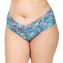 Tanga Encaje Azul 2XL