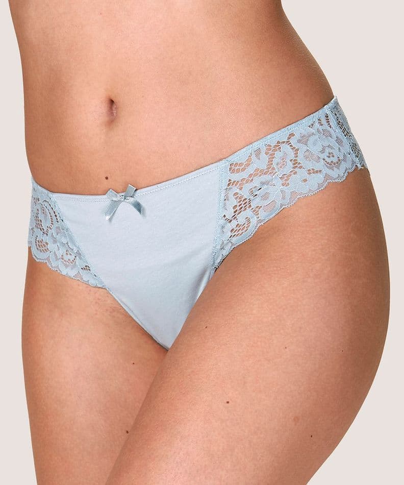 Calzon Algodon Encaje Lady Genny | Comodidad Elegante Gris S