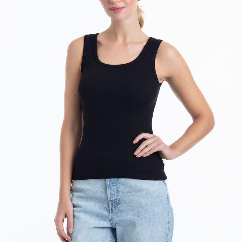 Camiseta Cotton Rib Sin Manga