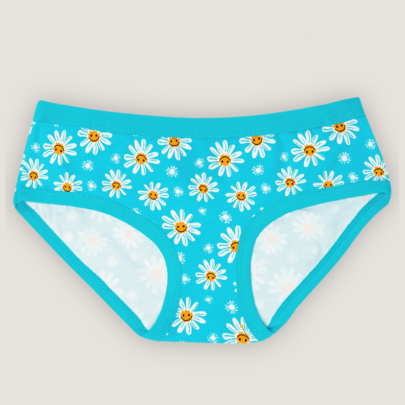 Calzon Cuadro Nina Estampado Turquesa 10