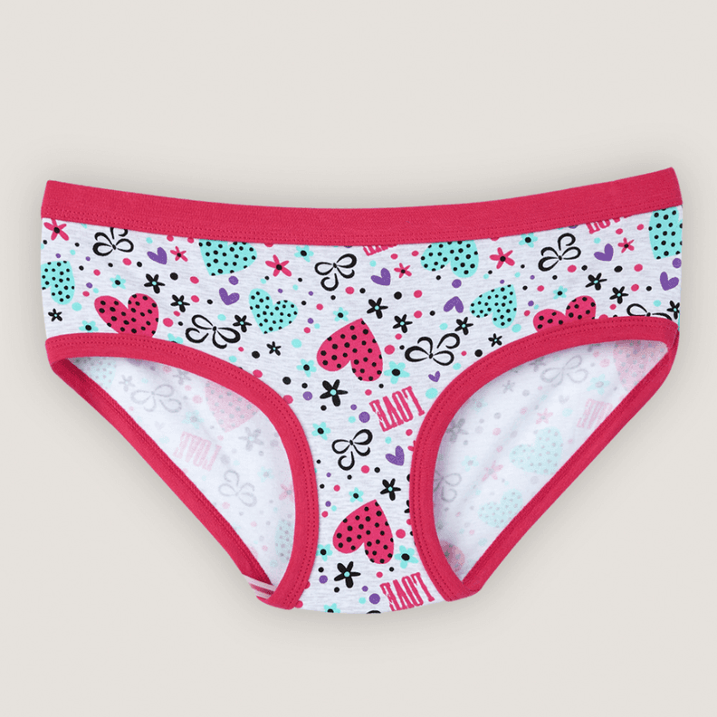 Calzon Cuadro Nina Estampado Gris 8