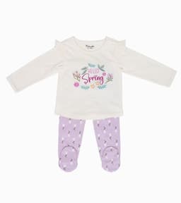 Conjunto Osito Algodon Bebe 2 Piezas | Comodidad Total Rosado Recien Nacido