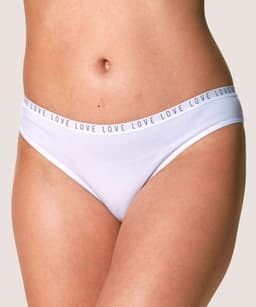 CALZON BAJO Bikini Algodon Mujer LADY GENNY Blanco L