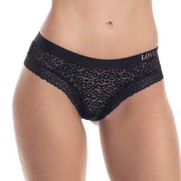 Pantaleta de Encaje y Microfibra LADY GENNY Negro M