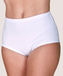 Calzon Alto Algodon Mujer LADY GENNY Blanco XXXL