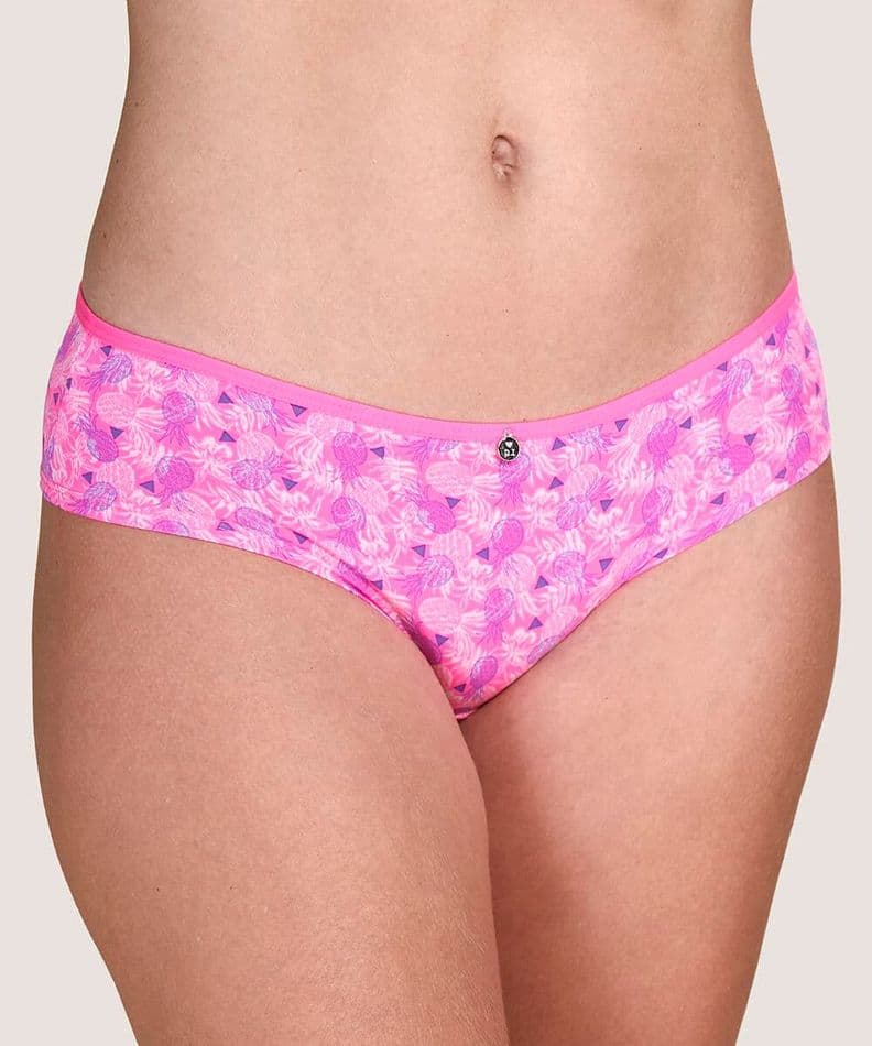 Calzon BAJO Poliamida Estampado Mujer LADY GENNY Fucsia M