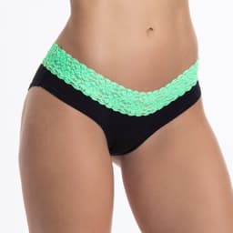 Pantaleta Cotton Con Encaje Negro L