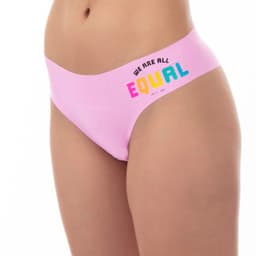 Tanga Invisible con Corte Laser Fucsia XL