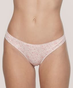 Calzon Tanga Bajo Algodon Estampado Mujer LADY GENNY Coral L