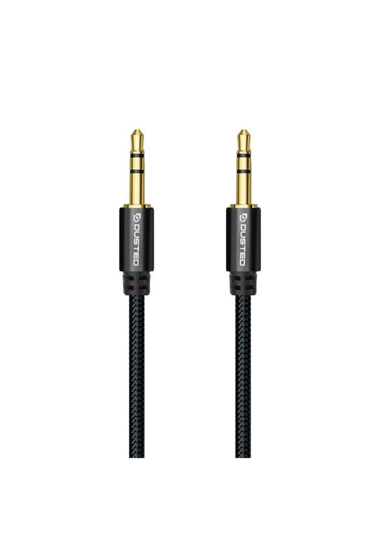 Cable Auxiliar 3.5-3.5MM de alta resistencia Negro