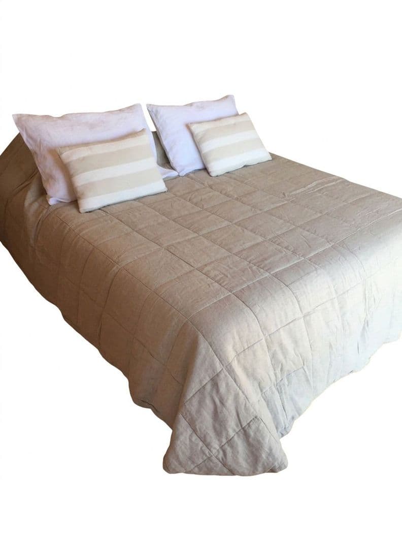 Cubrecama 2 Plazas Natural Beige Natural