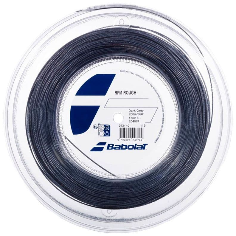 CUERDA TENIS BABOLAT RPM ROUGH 1.30 X 200 MTS (GRIS)