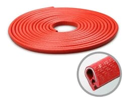 Moldura De Auto Sello Presion Protectora Puertas Capot 5mt Rojo
