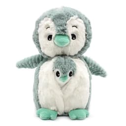 Peluche Pinguino Iglou Mama y Bebe - Menta Verde Claro
