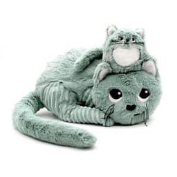 Peluche Gato Miaou Mama y Bebe - Menta Verde Claro