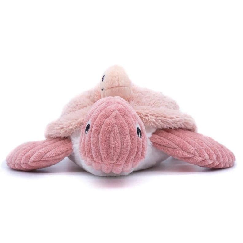 Peluche Tortuga Sauvenou Mama y Bebe - Rosa Rosado