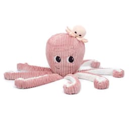 Peluche Pulpo Filou Mama y Bebe - Rosa Rosado