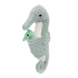Peluche Caballito de Mar Papadou Papa y Bebe - Menta Verde Claro