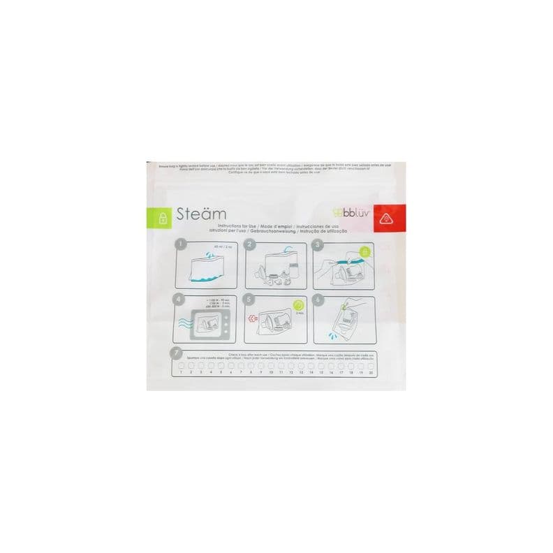 Bolsas Esterilizadoras De Vapor Rapido Para Microondas Steam Blanco