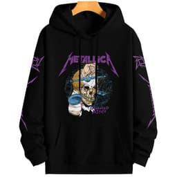POLERON OVERSIZE METALLICA DAMAGED JUSTICE Negro 2XL