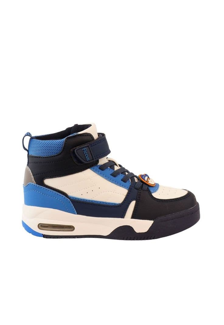 Zapatilla urbana cana velcro elastico junior nino 898 Azul 33