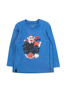 Polera bebe nino costuras day to day 701 W24b Azul 3 A 6 Meses